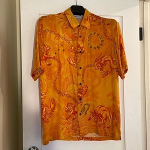 Bershka Shirt - Man - Size S - HoroscopeThemed - Orange - New - Never Used